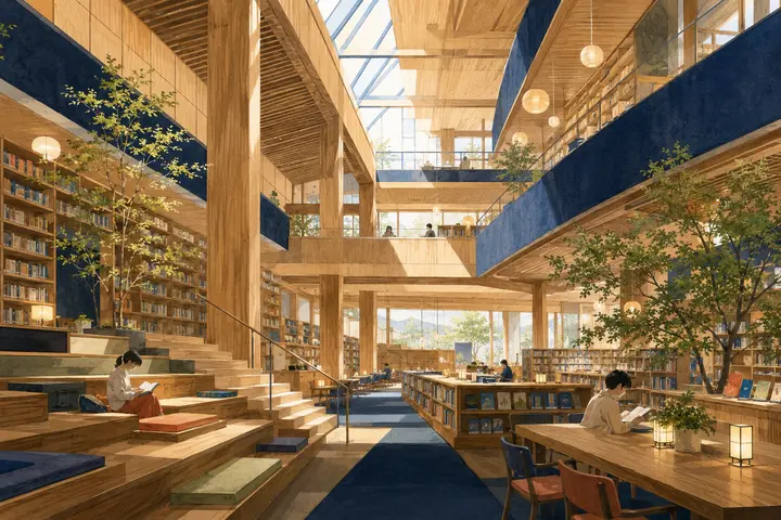 建築から楽しむ図書館―光・音・動線を読む7つの視点のイメージ