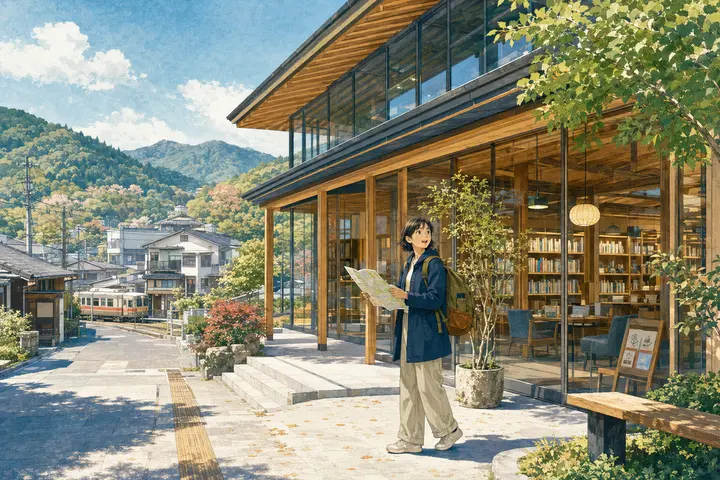旅先で図書館に寄るという楽しみ―一時間で町の輪郭を知るのイメージ